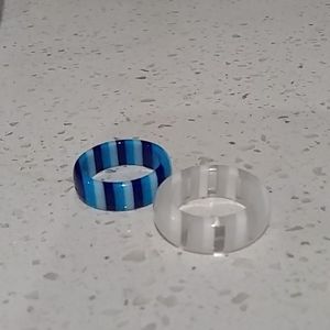 Set of two rings size 7.5 and 8